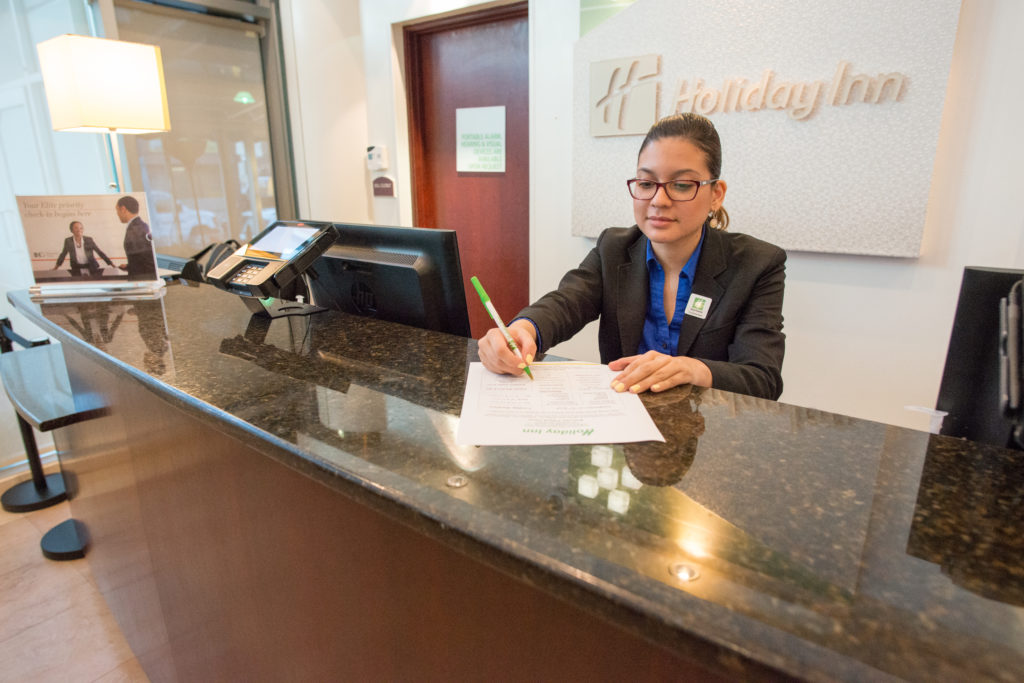 Holiday Inn L.I. City - Manhattan View front desk agent